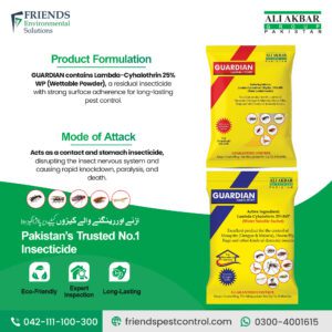 🛡️ Guardian Lambda 15%–25% WP – Powerful Residual Insecticide Formulation