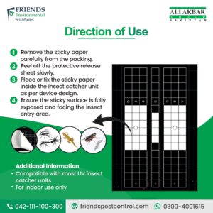 🧪 Target Insect Catcher Sticky Paper – Directions for Effective Use | Pest Control in Pakistan